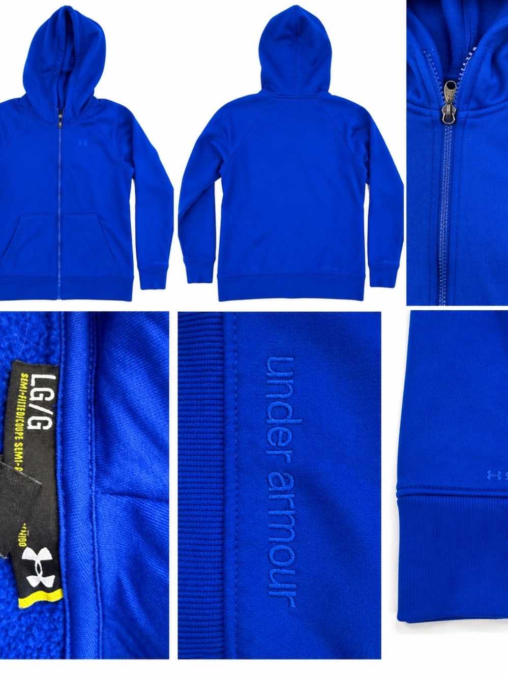 Under Armour Electric Blue Full-Zip Hoodie